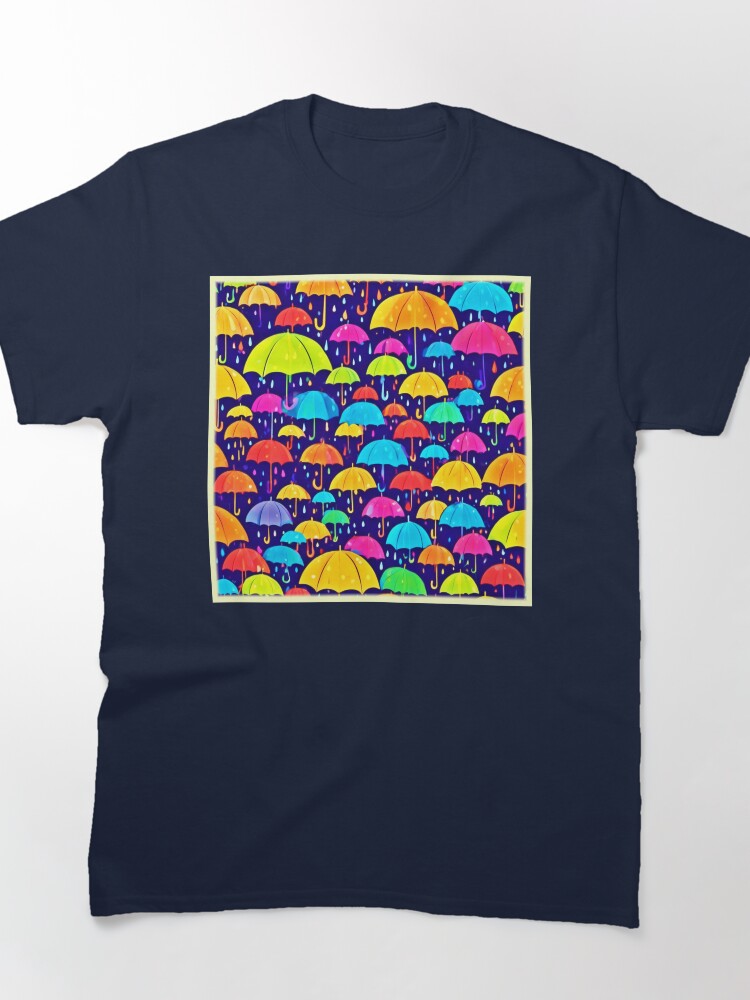 Colorful Umbrella Rain Art Classic T-Shirt