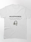 Headphones - ignoring you Classic T-Shirt