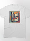 Retro Tech Revolution: Floppy Disk and USB Flash Drive Art Classic T-Shirt