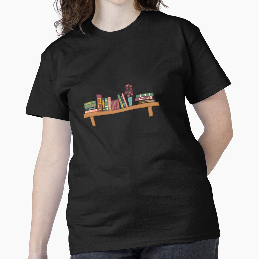 Old Books on a Bookshelf Classic T-Shirt