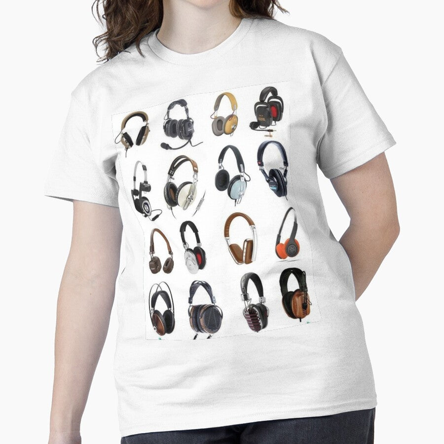 headphones Classic T-Shirt